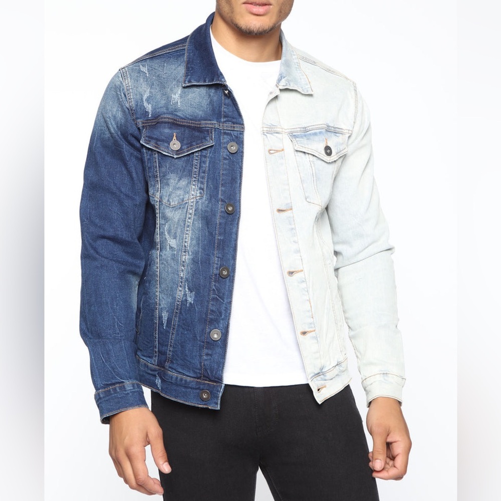 Men's Two-Tone Denim Jacket